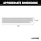 Luverne Truck Equipment GRIP STEP XL 9-1/2IN STEEL PASSENGER-SIDE RUNNING BOARD 495154-401801 - alternate 3